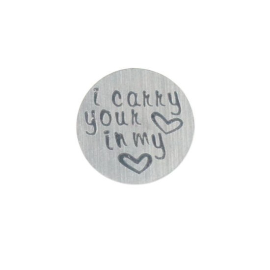 I carry you in my heart backplate