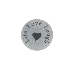 Life Love Laugh backplate