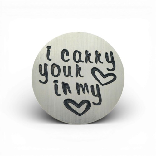 I carry you in my heart backplate