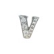 V alphabet charm