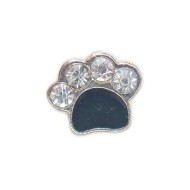 Black crystal paw charm