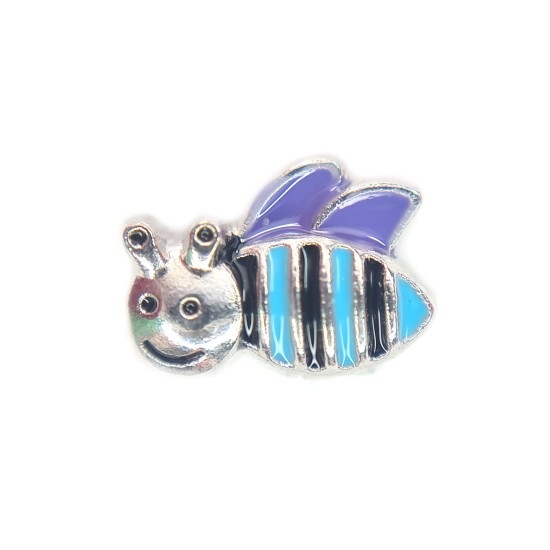 Blue bee charm