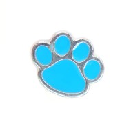 Blue paw charm