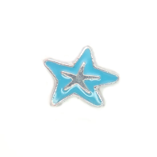 Blue starfish charm