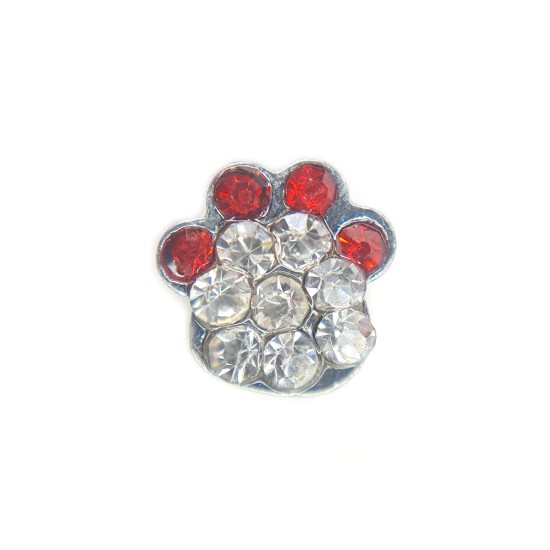 Crystal paw charm