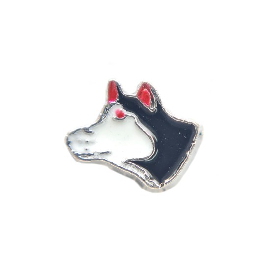 Wolf head charm