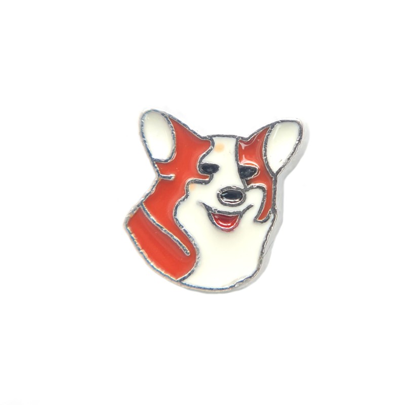 Corgi Head Charm