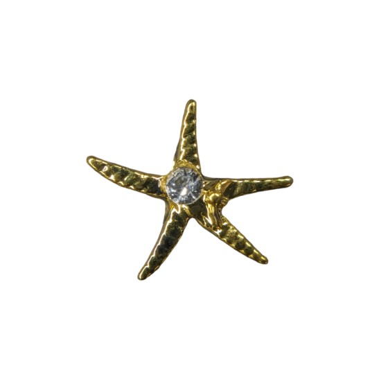 Golden starfish charm