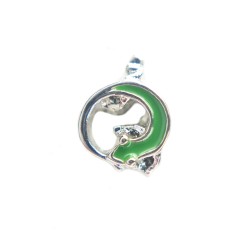 Green lizard charm