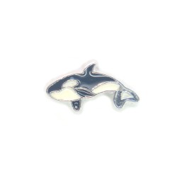 Orca whale charm