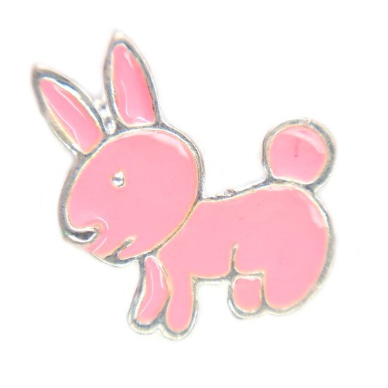 Large pink bunny charm