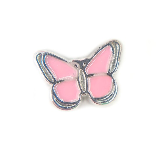 Pink butterfly charm