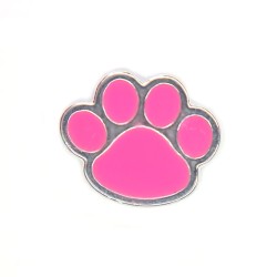 Pink paw charm