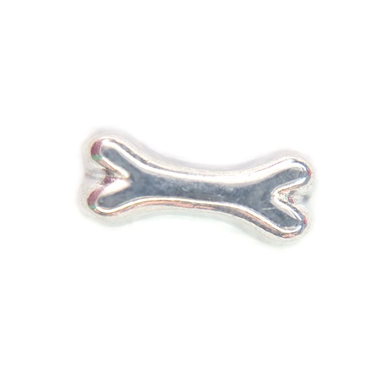 Silver bone charm