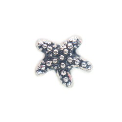 Silver starfish charm