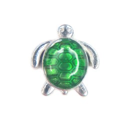 Silver turtle charm