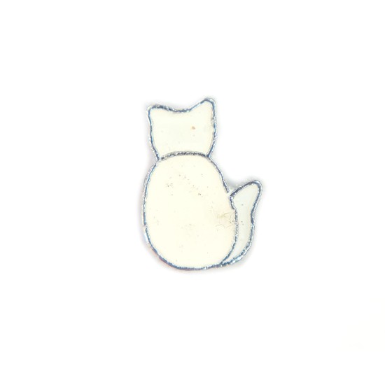 White cat charm