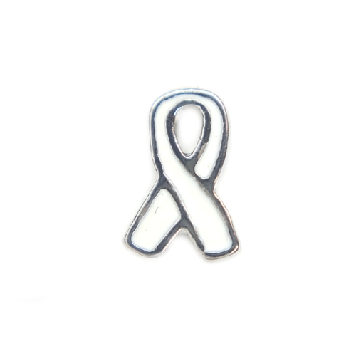White awareness ribbon White awareness ribbon