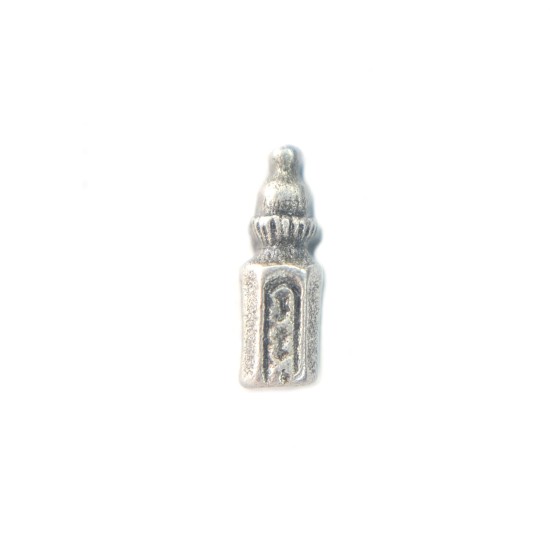 Pewter baby bottle charm