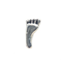 Silver foot charm