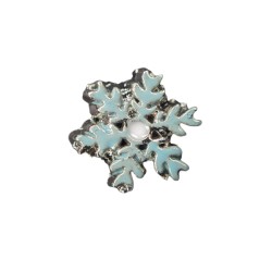 Blue snowflake charm