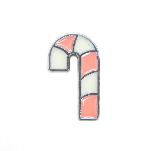 Pink Candy Cane Charm
