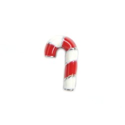 Small red candy cane charm