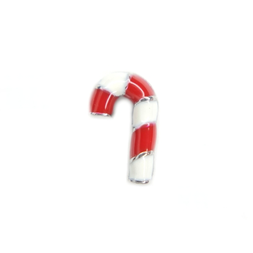 Small Red Candy Cane Charm