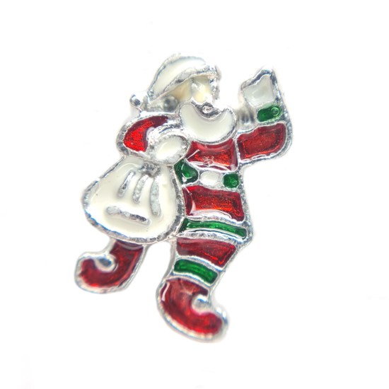 Santa and white sack charm