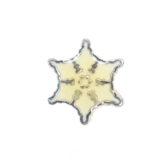 White snowflake charm