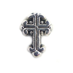 Engraved cross charm