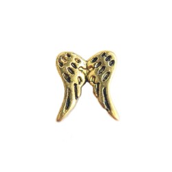 Golden wings charm