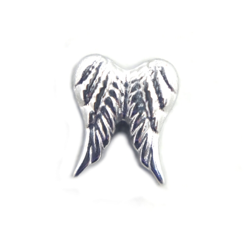 Angel Wings Charm - Silver