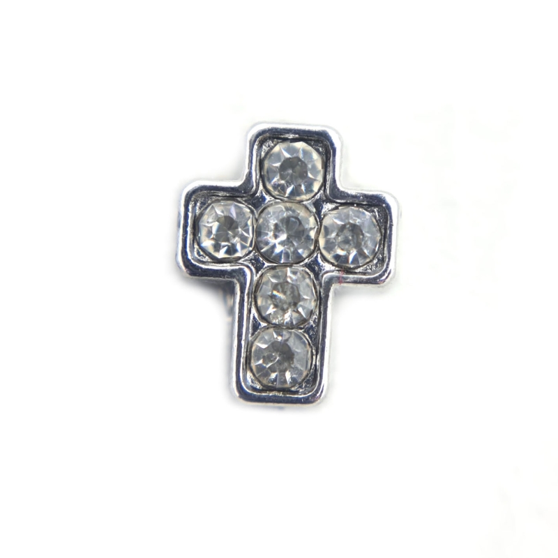 Clear Crystal Cross Charm Clear Crystal Cross Charm