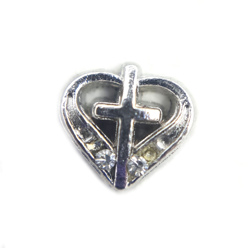 Cross In Heart Charm