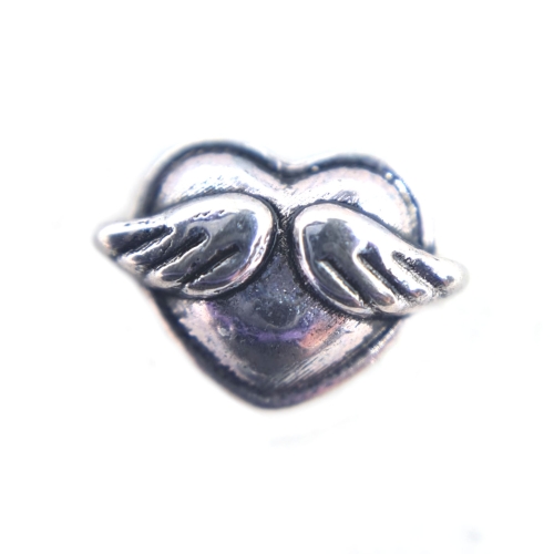 Heart With Wings Charm