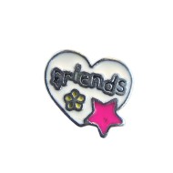 Friends heart charm 