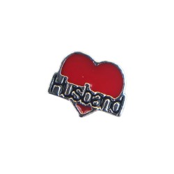 Husband heart charm 