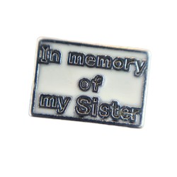 In memory of my sister charm 