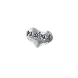 Silver nana heart charm 