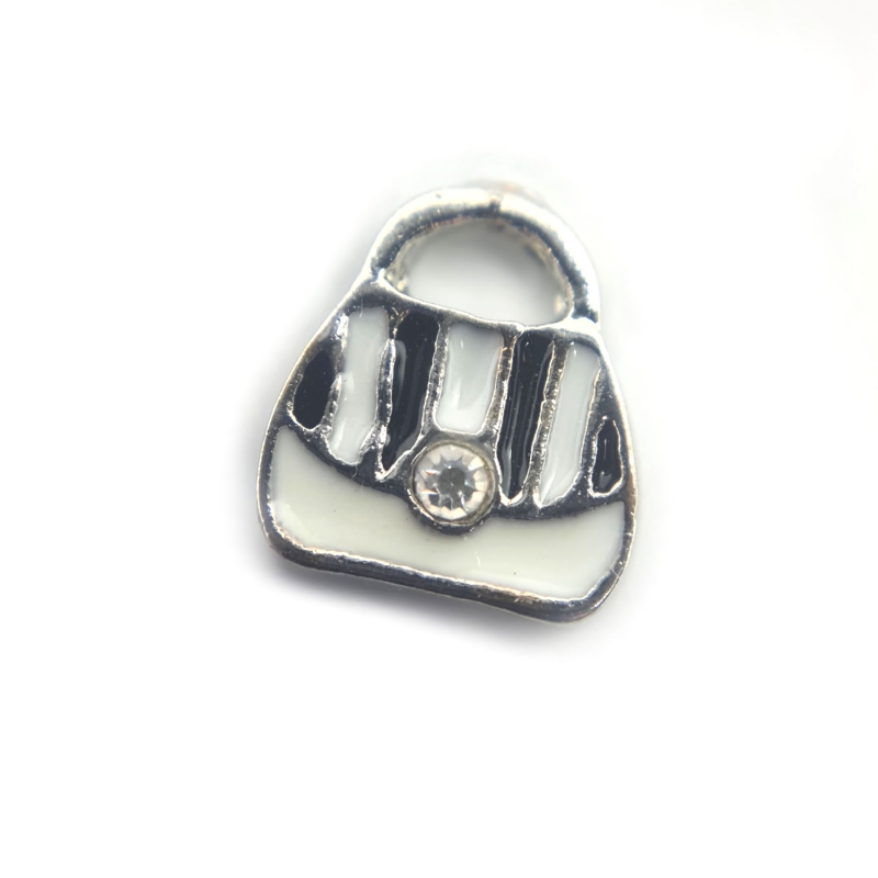 Black And White Handbag Charm