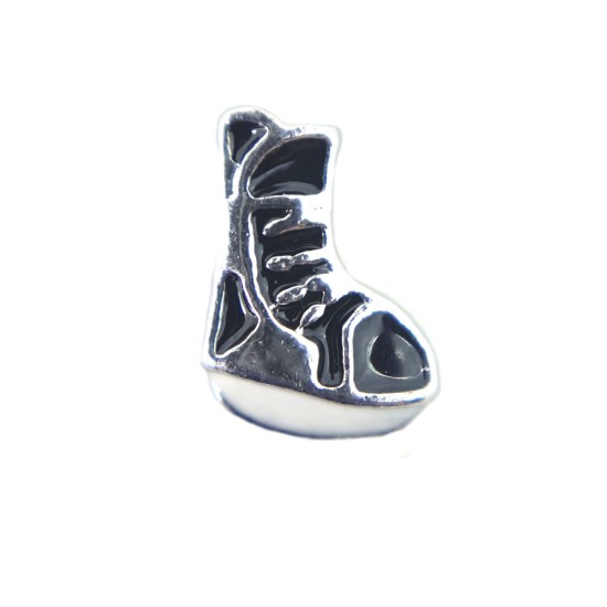 Black Ice skating boot charm