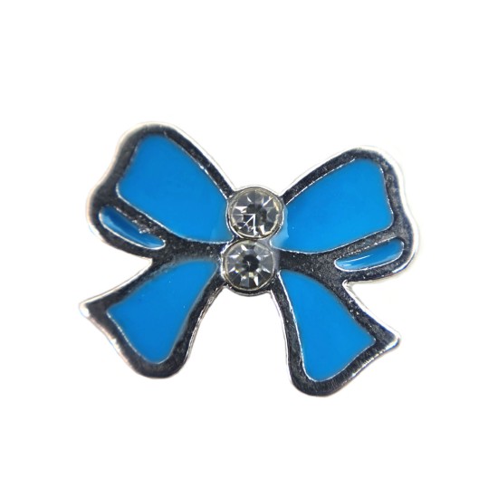 Blue bow charm