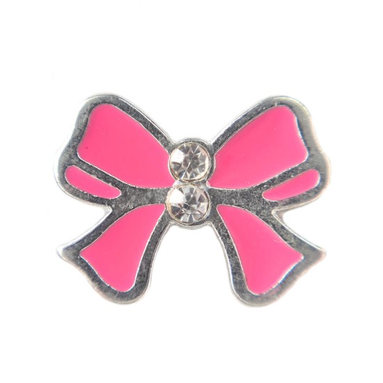 Pink bow charm