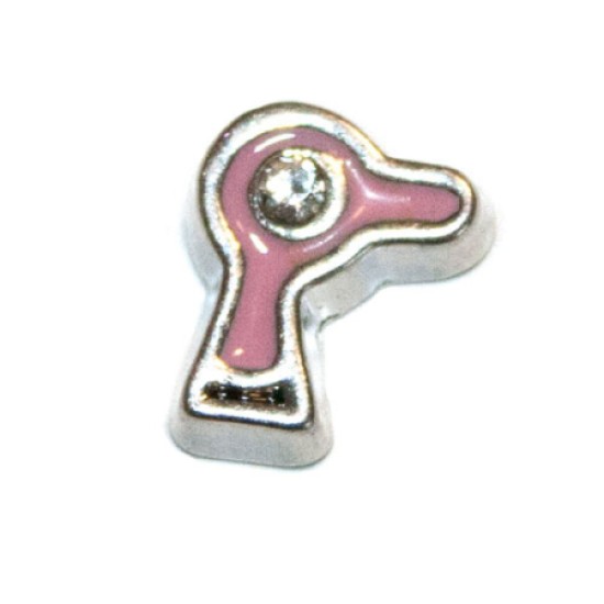 Pink hairdryer charm