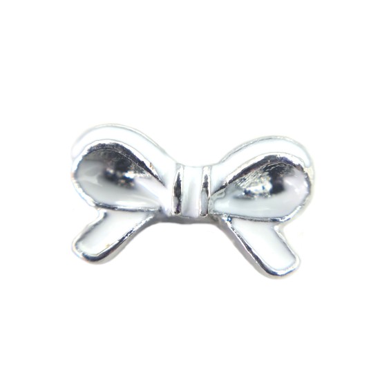 White bow charm