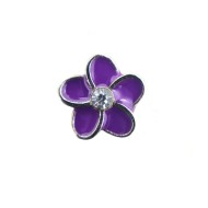 Purple flower charm