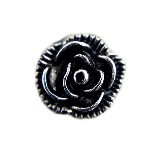 Small black rose charm