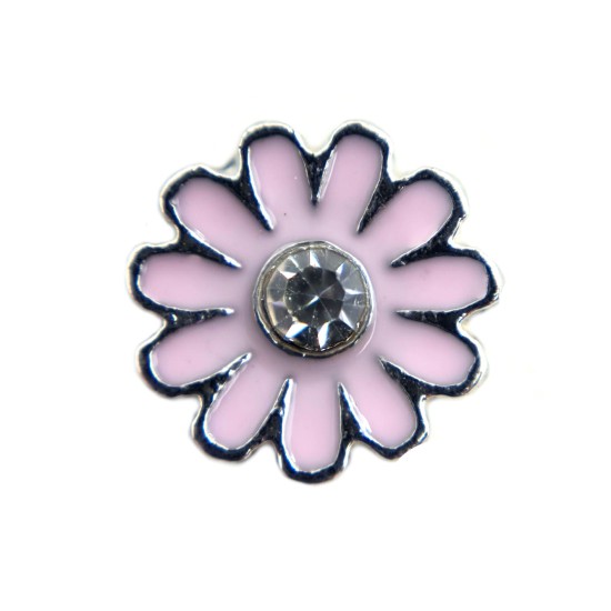 Small lilac daisy charm