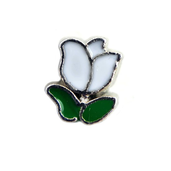 White tulip charm